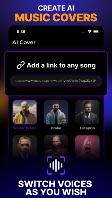 Wox AI Celebrity Voice Changer Screenshot