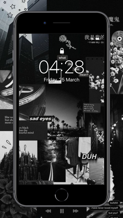 Cool Wallpapers Black & White Screenshot