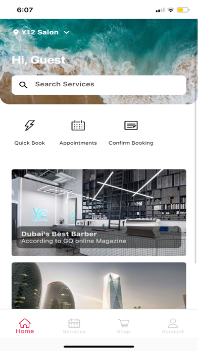 Y12 Salon app Screenshot