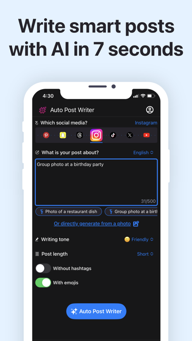 Hashtag Smart: AI Like Booster Screenshot