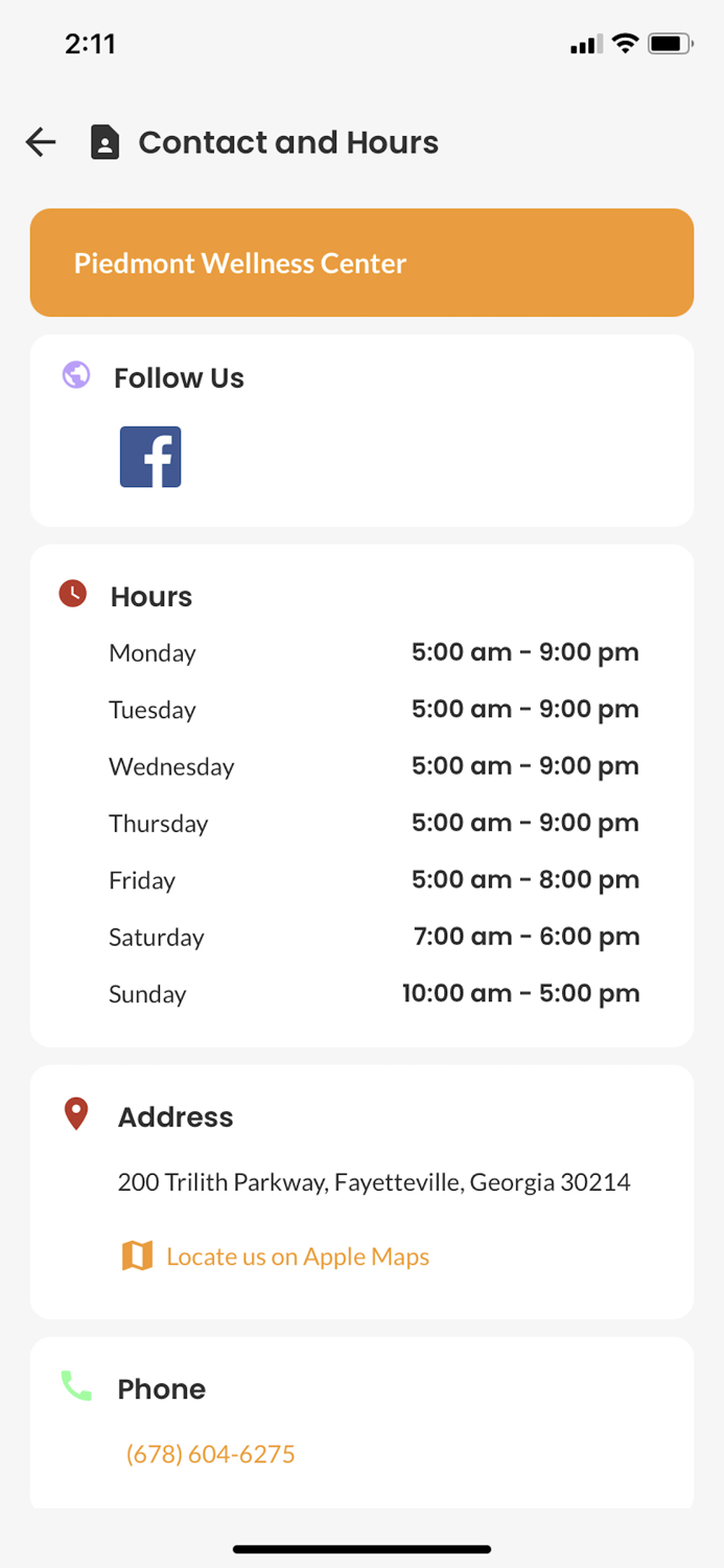 URFitAP – Piedmont