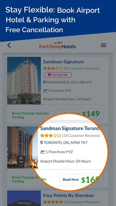 Park Sleep Hotels Screenshot