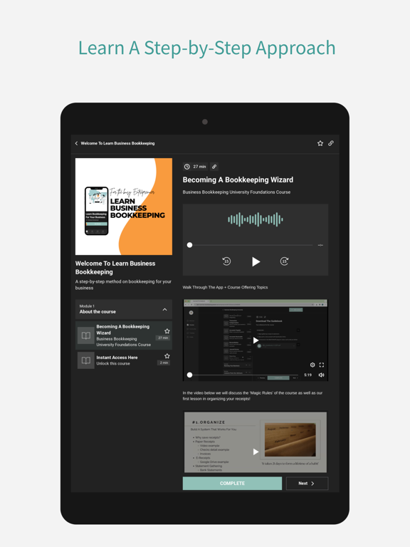 Learn Business Bookkeeping iPad screenshot 2 - Business app