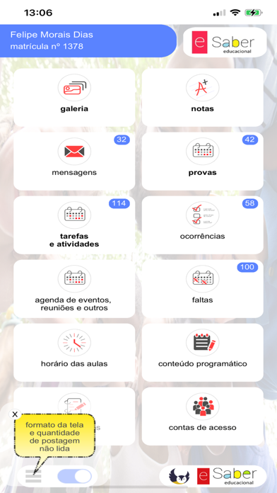 eSaber Educacional Screenshot