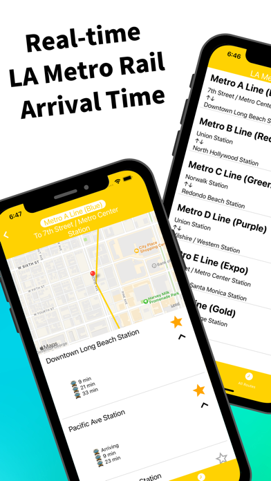 Los Angeles Metro Rail Time Screenshot