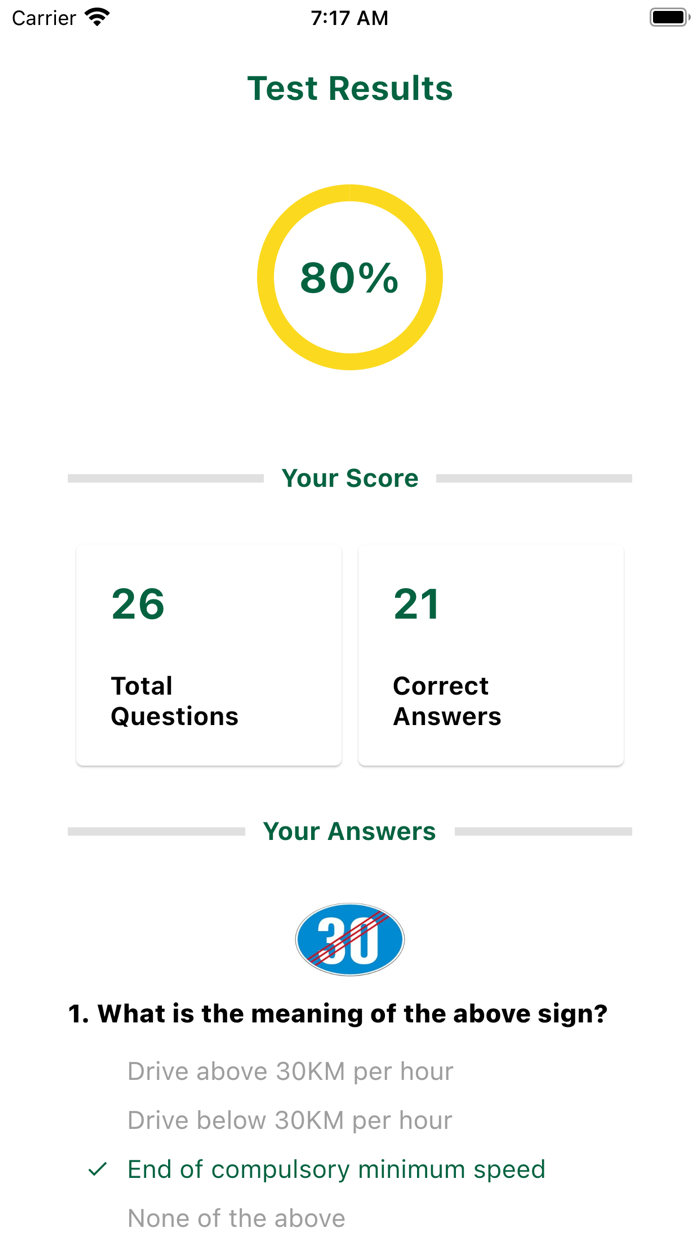 AA Driving Test App
