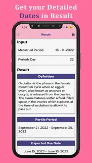 ovulation + period tracker app iphone screenshot 4