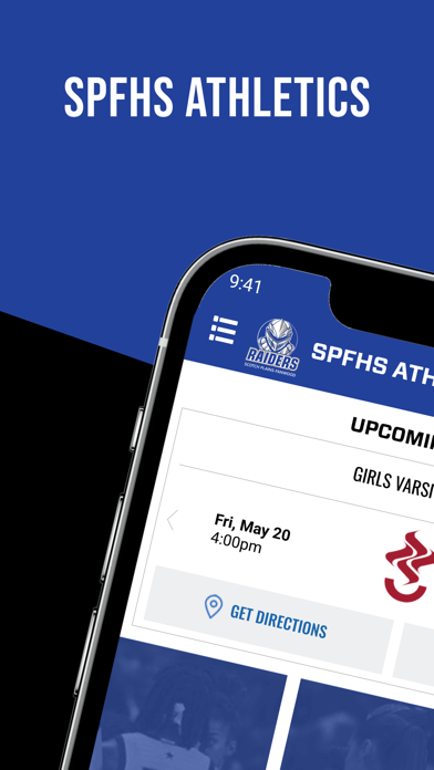 SPFHS Athletics Screenshot