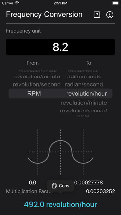 Frequency Conversion Screenshot