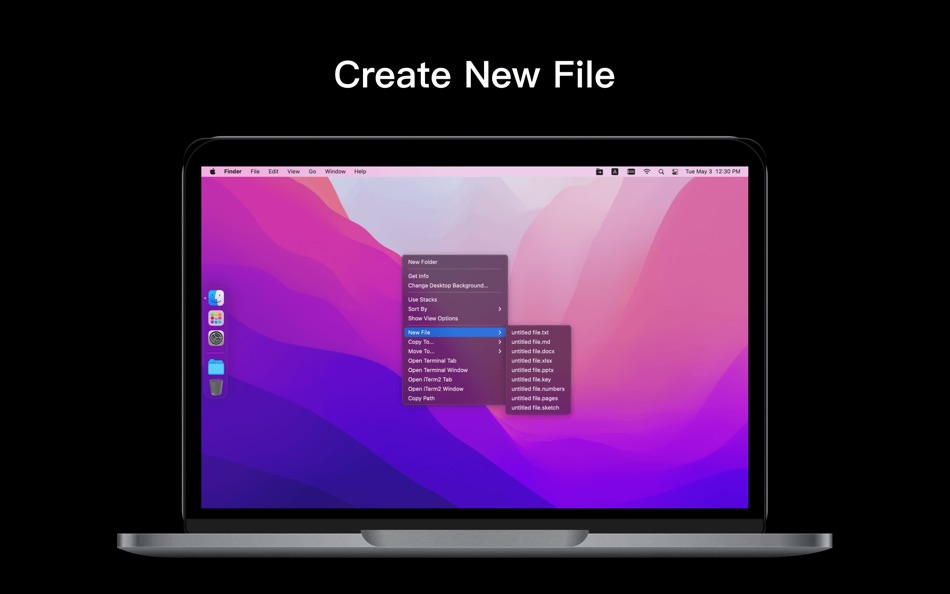 #1. ToMenu - New&Move File Quickly (macOS) 由: 仕华 罗