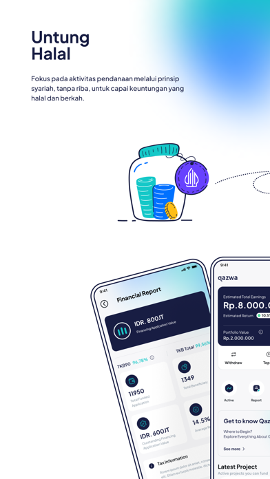 Qazwa - P2P Sharia Financing Screenshot