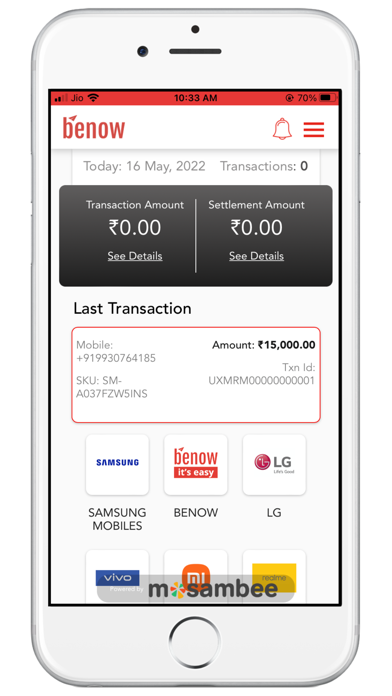 Benow Merchant App Screenshot