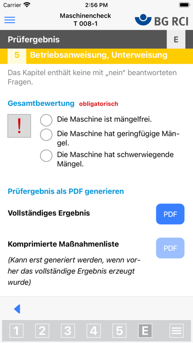 Maschinencheck Screenshot