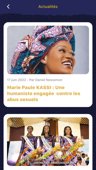 Miss Côte d'ivoire Screenshot
