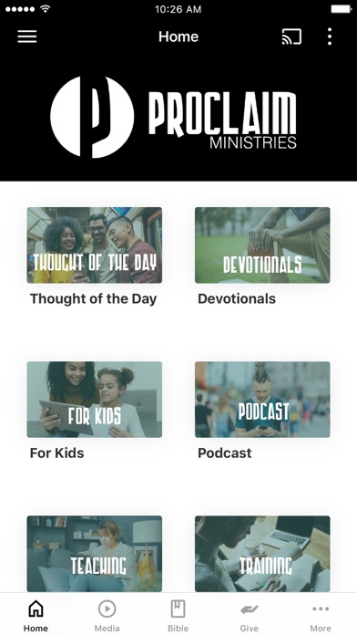 Proclaim Ministries Screenshot