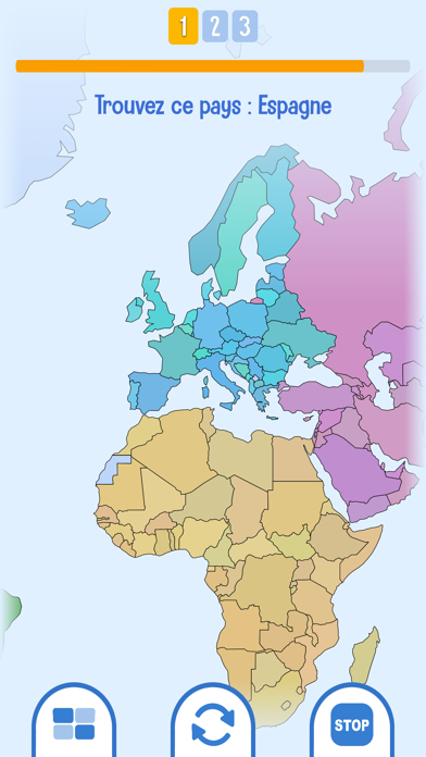 GeoKing, quiz géographie Screenshot