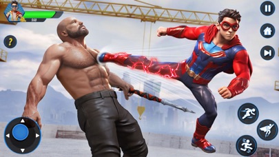 Super Hero Flying Fighter Game Screenshot