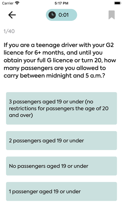 G1 Ontario Driving Test Prep Screenshot