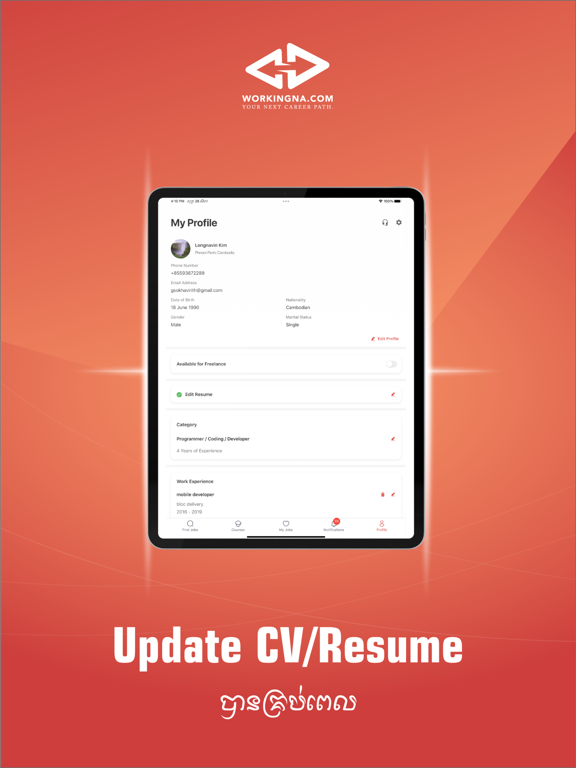 Screenshot #6 pour Workingna : Jobs in Cambodia