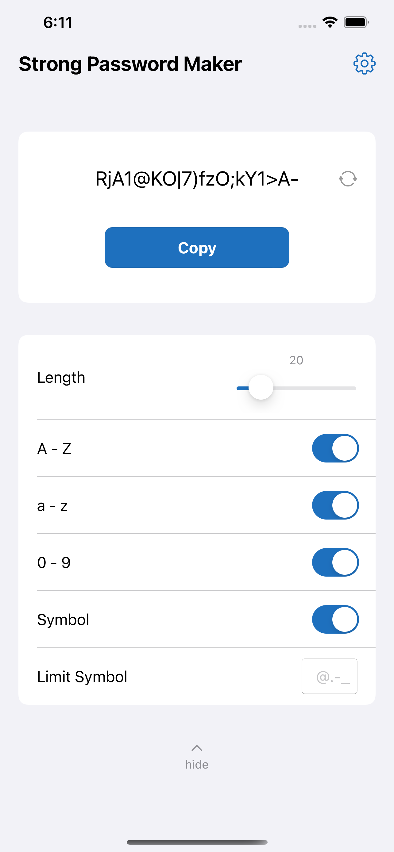 Strong Password Maker