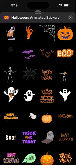 Game screenshot Halloween: Animated Stickers hack