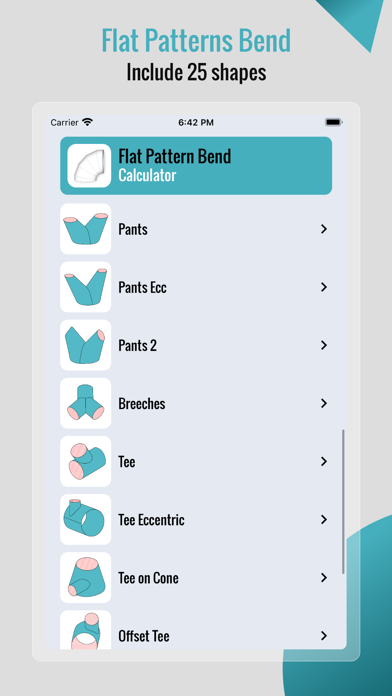 Flat Pattern Bend Calculator Screenshot