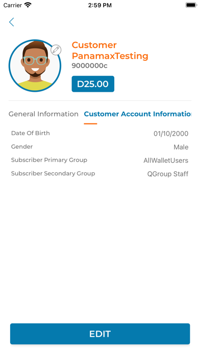 QMoney - Customer Screenshot