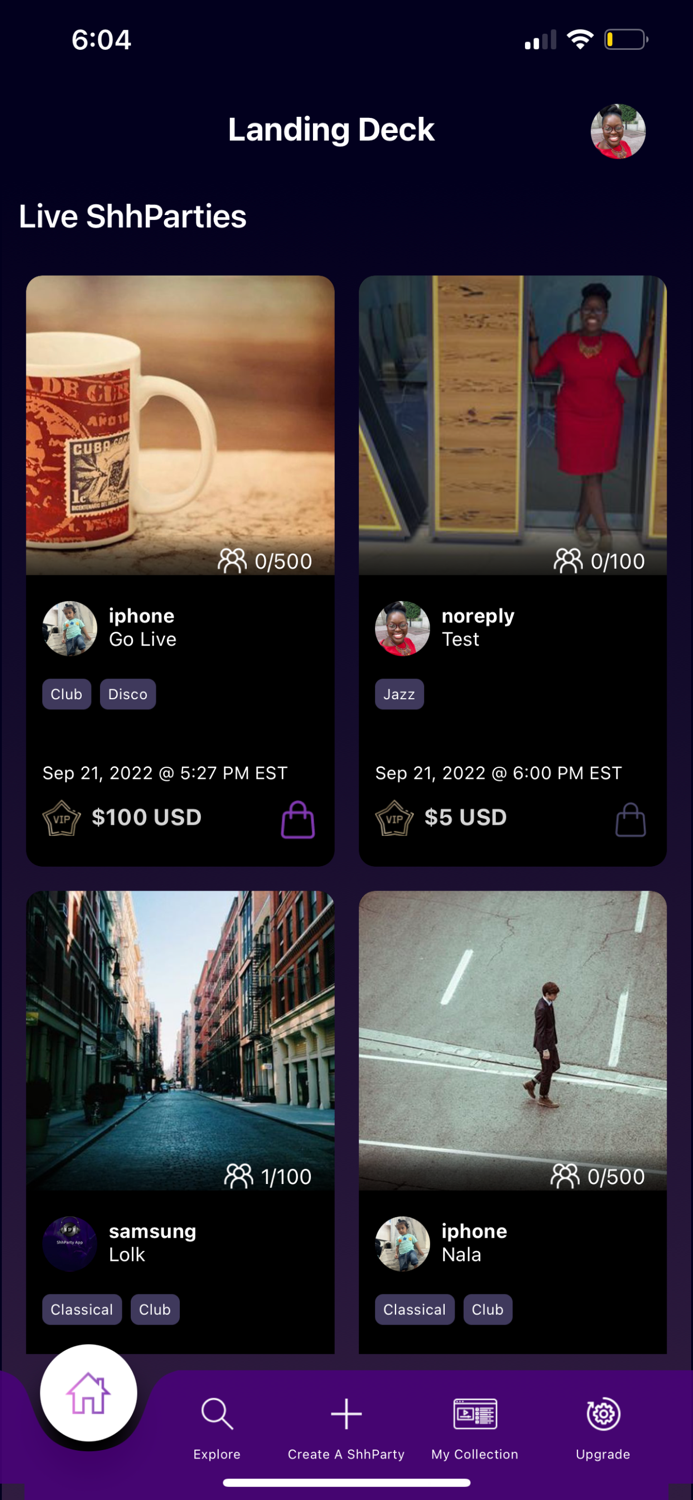 ShhParty App