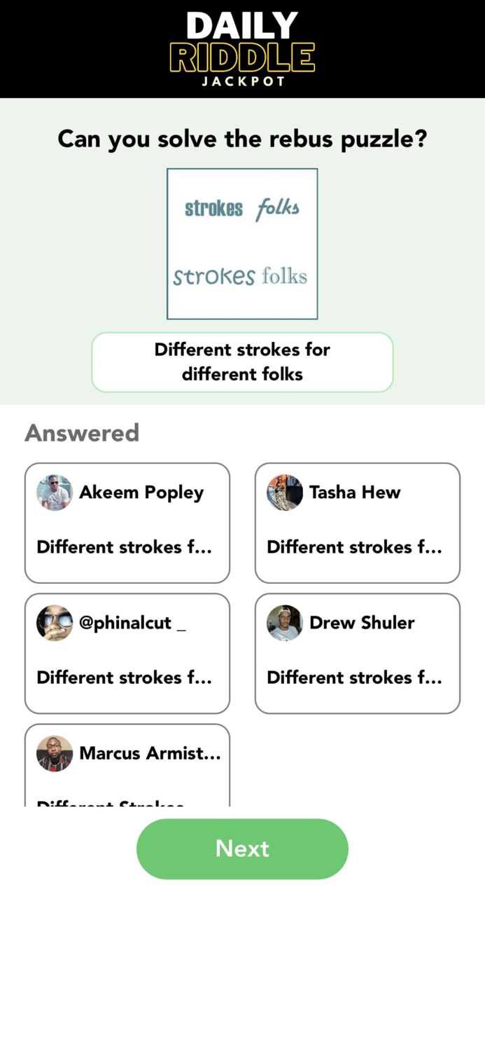 Daily Riddle Jackpot