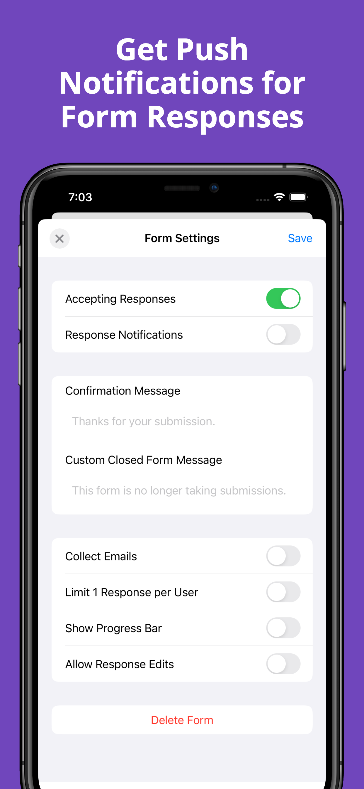 Forms – for Google Forms