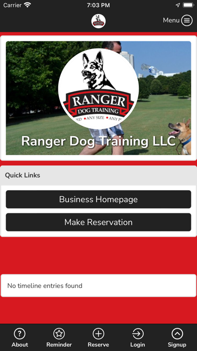 Ranger Dog Training LLC Screenshot