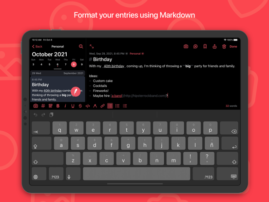 Daily Journal: Everlog iPad screenshot 6 - Lifestyle app