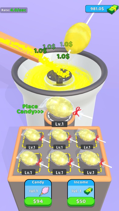 Cotton Candy Shop: Idle Tycoon Screenshot