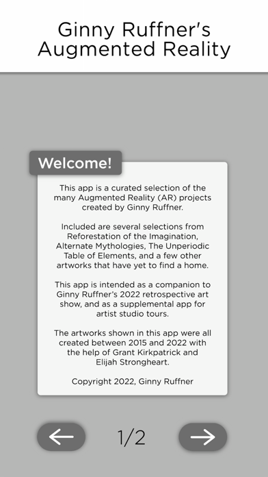 Ginny Ruffner's AR Screenshot