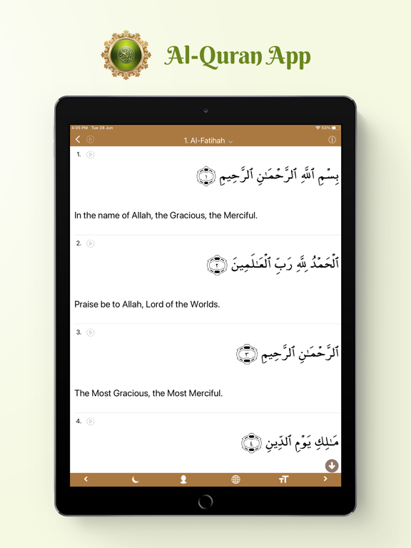 Quran & Recitation - Islam Appのおすすめ画像1
