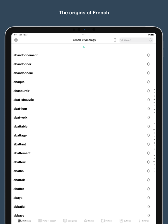 Screenshot #4 pour French Etymology and Origins
