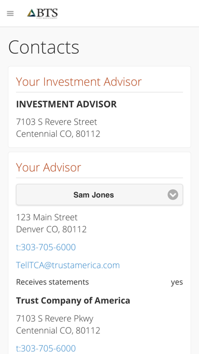 BTS Asset Management Screenshot