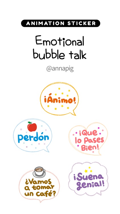 Emotional bubble talk