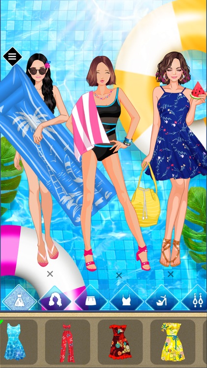 Summer Dress Up game