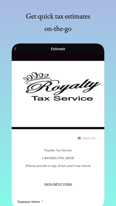 Royalty Tax Screenshot