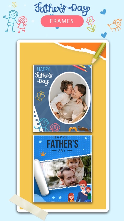 Happy Fathers day photo frame