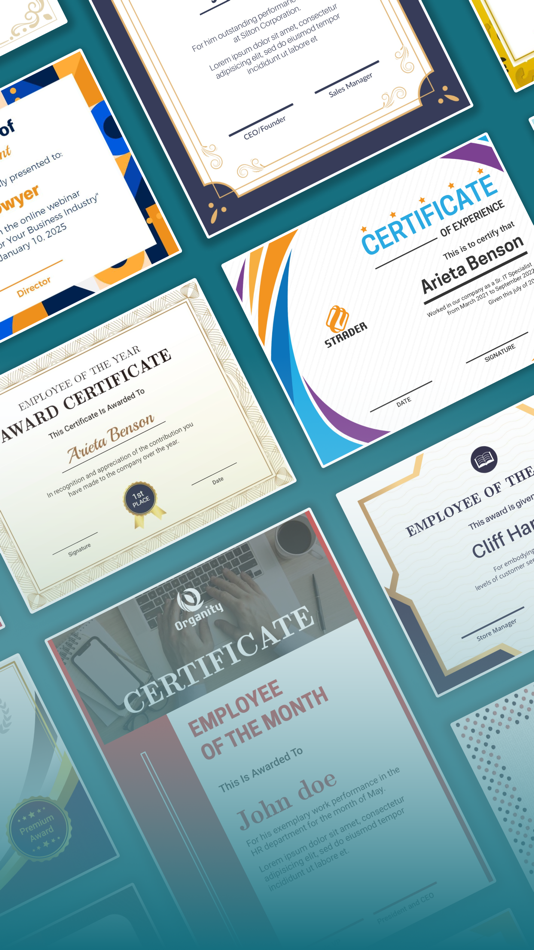 #2. Certificate Maker, eCard Maker (iOS) 由: Bhavesh Gabani