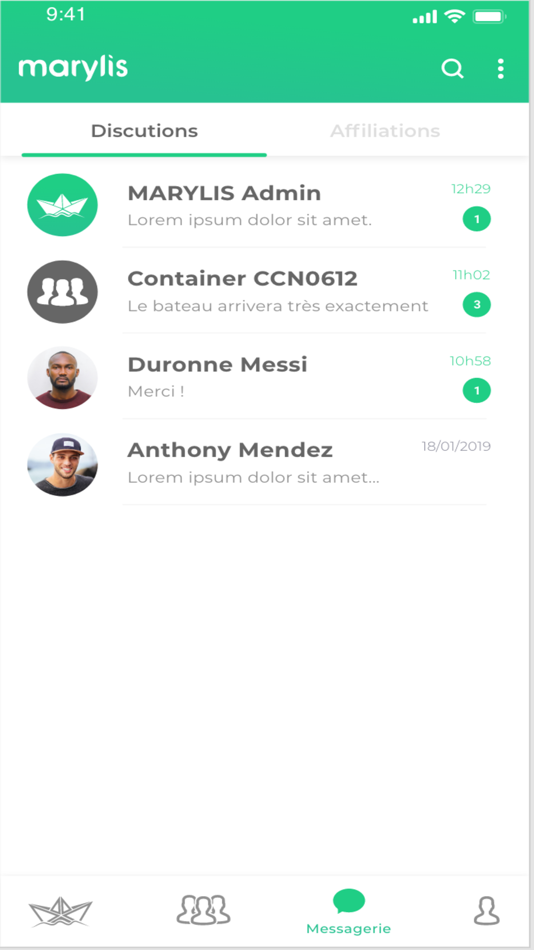 #4. Marylis Client (iOS) 由: Samuel Ngoumou