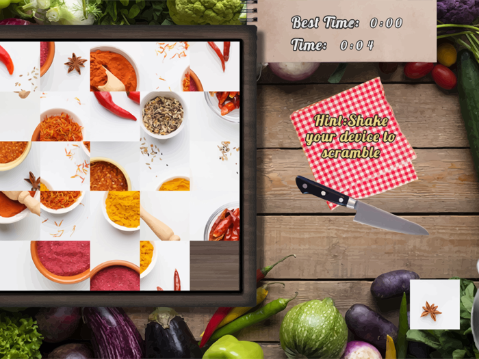 Famous Sliding Puzzle Food