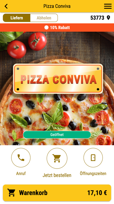 Pizza Conviva Screenshot