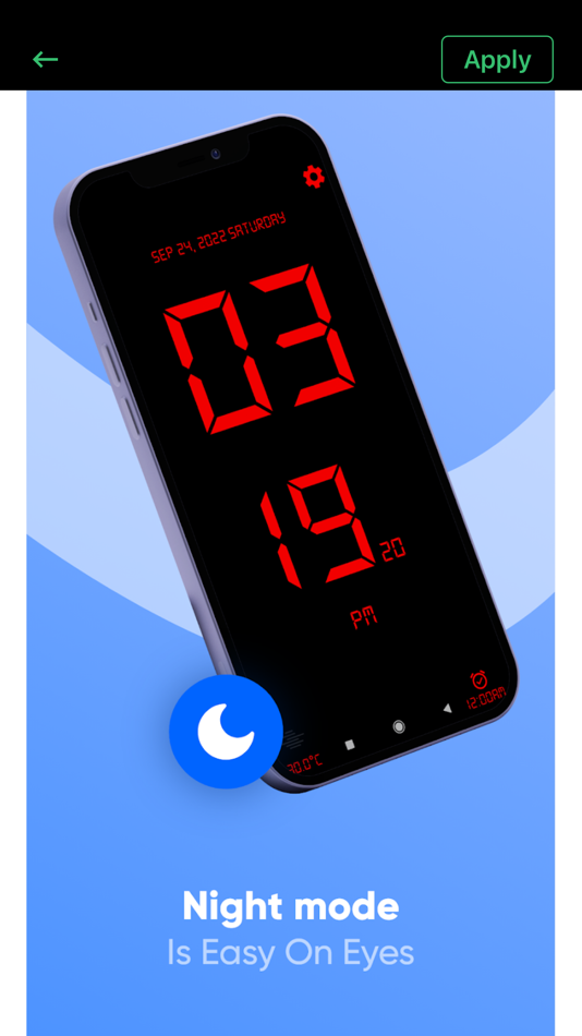 #2. Analog Digital OLED Clock Pro (iOS) 由: Aamir Sajjad