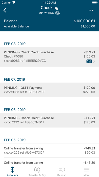 Eddy Federal Credit Union Screenshot