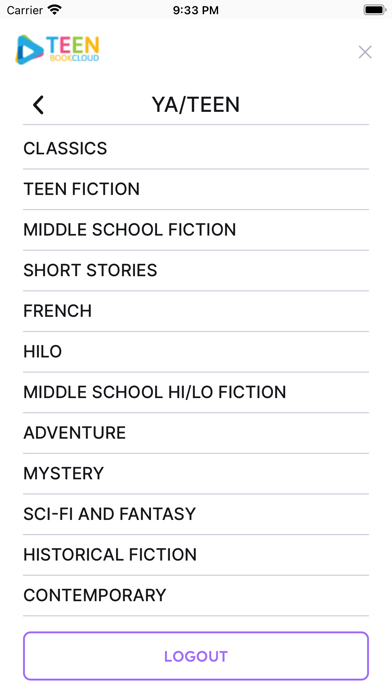TeenBookCloud Screenshot