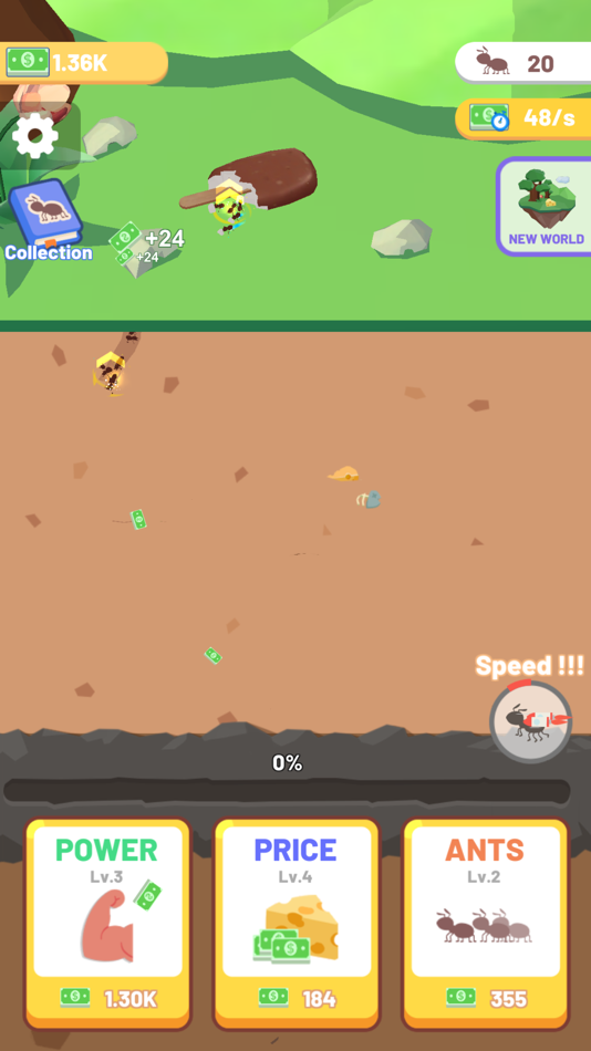 #2. Sand Ant Idle (iOS) 由: Hongkong Vega Limited