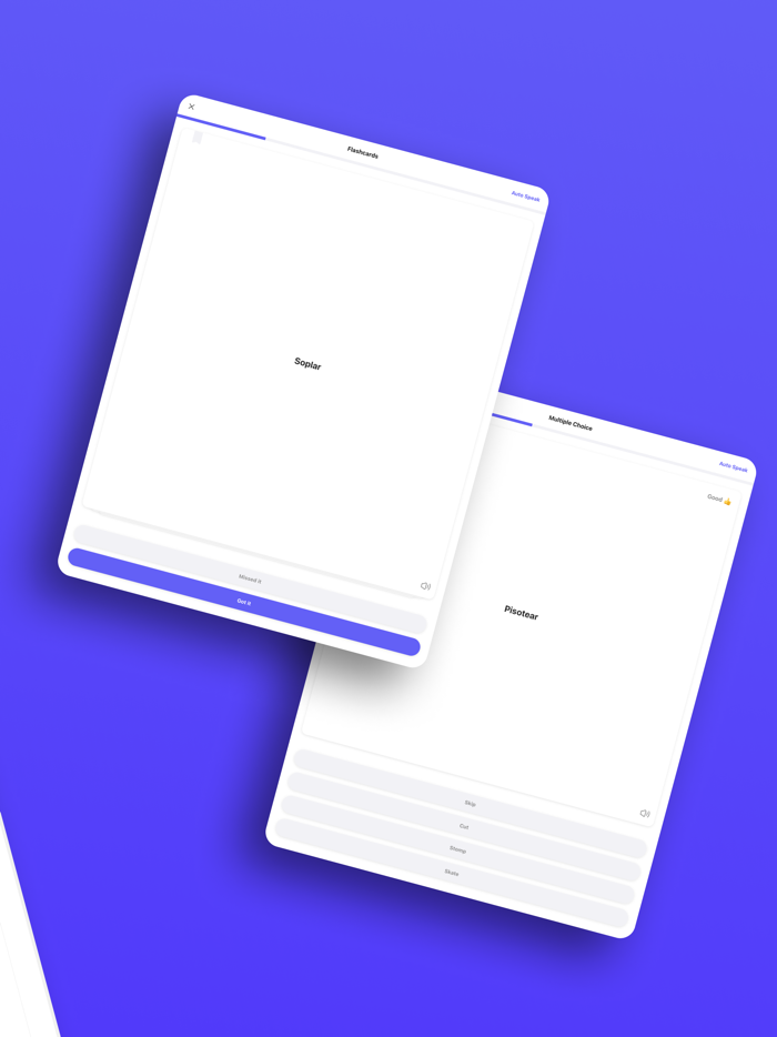 Onevoca - Flashcards